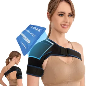 Shoulder Brace Sling Immobilizer and Compression Sleeve,Rotator Cuff Injury Supports for Men and Women,for AC Joint Pain Relief,Arm Stability,Injuries&Tears,Bursitis,Swelling,Tendonitis(Small)