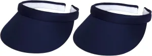 TOP HEADWEAR Mens Womens Sun Protection Sports Cotton Twill Clip On Golf Tennis Visor