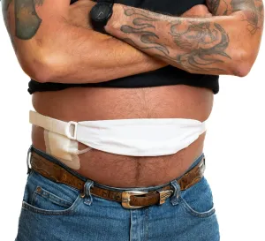 Tuck-Away PD Dialysis Belt - Adjustable, Comfortable Peritoneal Dialysis Clothing for Discreet Tubing Concealment - Easy Access Waist Support - Durable Medical Accessory