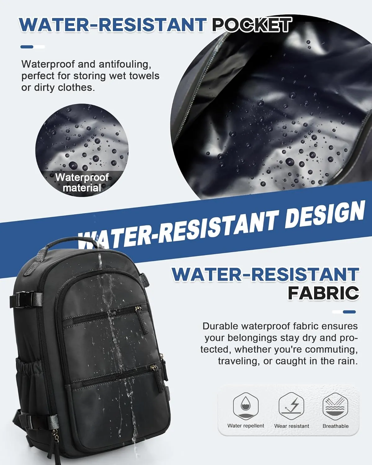 vacuum backpack travel,Travel Airback Backpack,Carry on Backpack with Air Pump,Vacuum Seal Compression Backpacks, Personal Item Travel Bag 17x10x9 Airlines Approved,Black