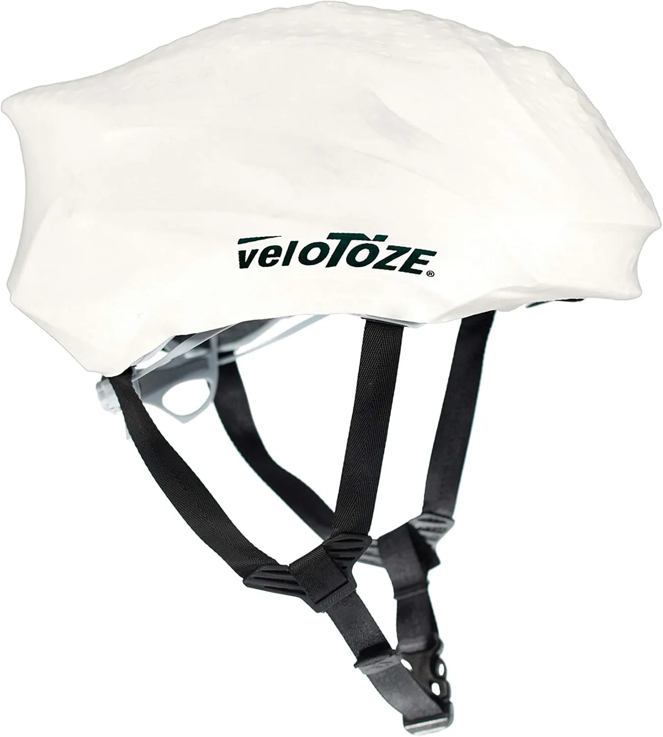 veloToze Cycling Helmet Cover, fits Most Bike Helmets - Keeps Wind, rain and Sun Away from Head; Bright Colors for Visibility