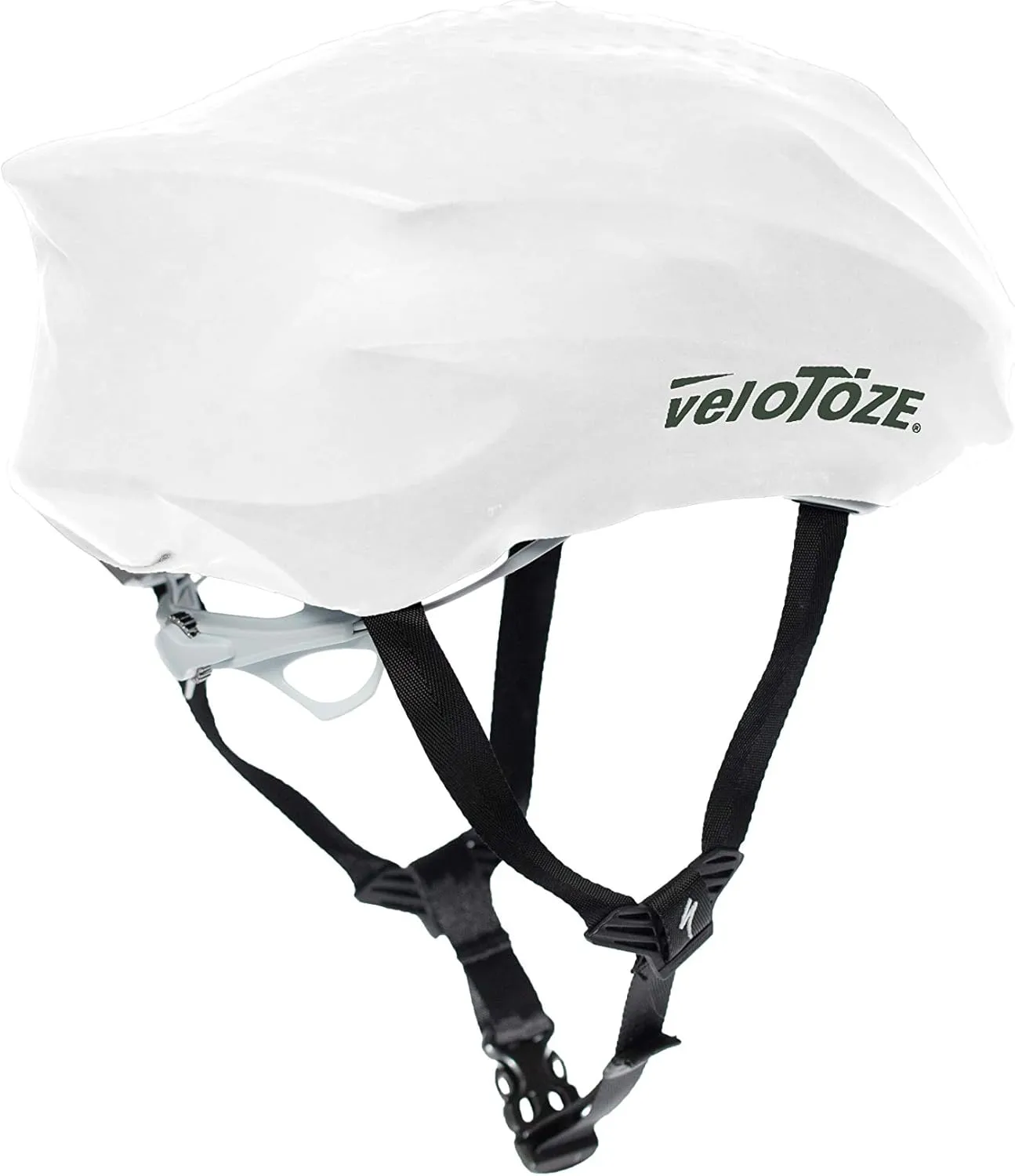 veloToze Cycling Helmet Cover, fits Most Bike Helmets - Keeps Wind, rain and Sun Away from Head; Bright Colors for Visibility