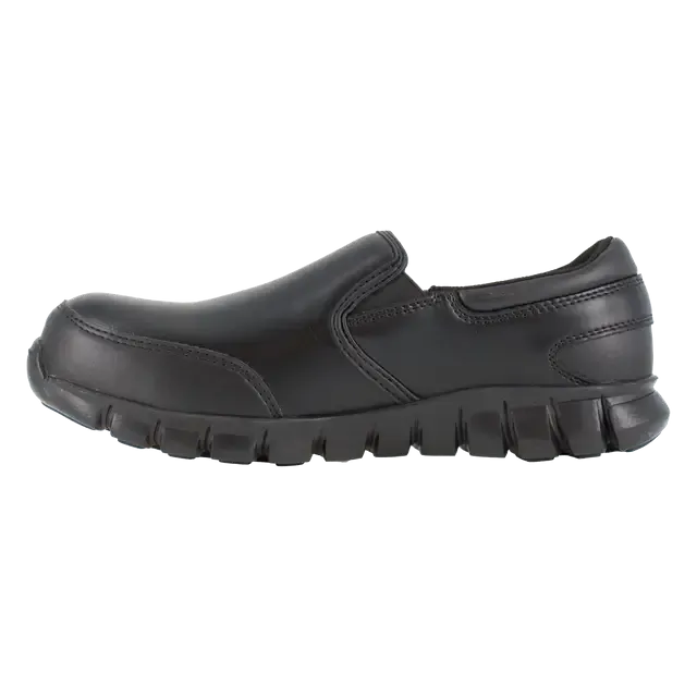 Women's Sublite Cushion Composite-Toe Slip On Athletic Work Shoe Black