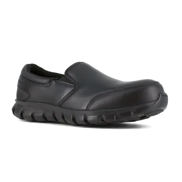 Women's Sublite Cushion Composite-Toe Slip On Athletic Work Shoe Black
